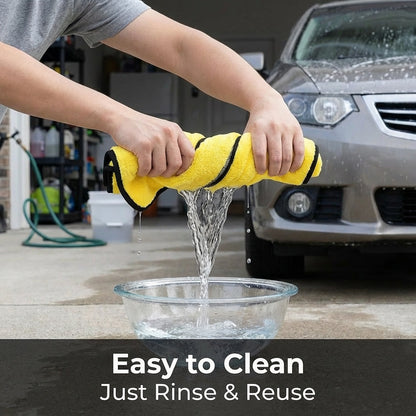 Microfiber Car Drying Towel — Dual-Sided, Ultra Absorbent, Streak-Free